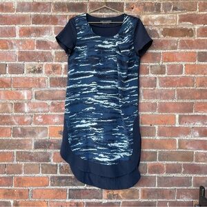 AllSaints Lacyn Flec Blue T-shirt Dress